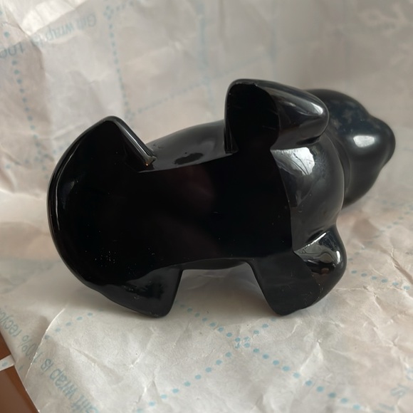 Black glass Seal figurine - Picture 7 of 7